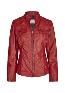 Кожаная куртка СЕФЕМА 7eleven, красный