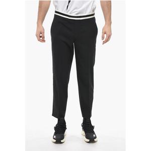 Облегающие брюки JAMIE с контрастными деталями Neil Barrett, Black