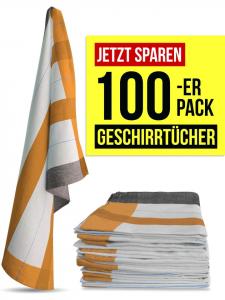 Aspero 100 хлопковых кухонных полотенец оранжевого цвета