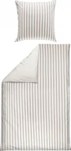 Двустороннее постельное белье серо-белого цвета 1x 155x240 см + 1x 80x80 см Erwin Müller