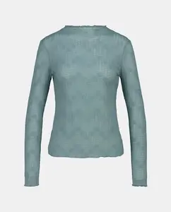 Женская однотонная футболка из полиэстера Easy Wear, зеленый