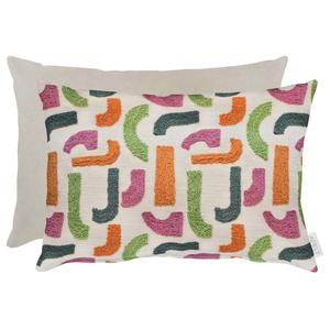 Декоративная подушка Apelt Rio, смесовая ткань - розовая - 35 х 50 см