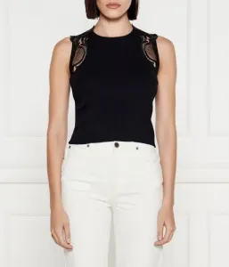 Топ slim fit Twin-Set, черный