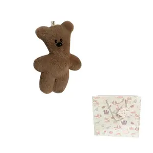 Плюшевый брелок Squeaky Teddy Bear для комфорта и компании, высота 12см KUMAOYA