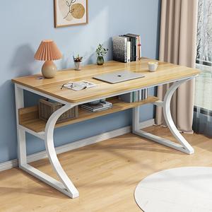 Компьютерный стол Xinmeikai 80x60 см, белая рама + светлый орех