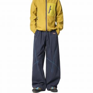 Повседневные брюки Unisex Moderate Straight Fit WARRIOR, темно-синий[free diy badge]