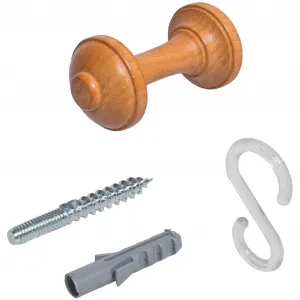 Подхваты для штор Liedeco, (1 шт.), держатель для шарфа 7 см, цвет kirschbaumfarben