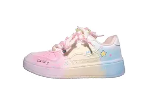 Женские скейтерские кроссовки Low top с устойчивостью к истиранию и увеличенной высотой LINING, белый