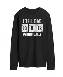 Мужская футболка с длинным рукавом I Tell Dad Jokes Periodically AIRWAVES, черный