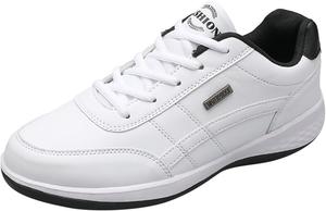 Мужские облегченные кроссовки с легкой посадкой, шнурованные повседневные беговые кроссовки, теннисные, для тренировок в зале, гольфа и спортивных тренировок Generic, белый