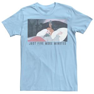 Мужская футболка Disney Sleeping Beauty Aurora In Bed Just Five Minutes Licensed Character