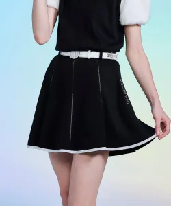 Быстросохнущая трикотажная юбка-клеш с защитой от УФ-излучения Archivio, цвет Black (001)