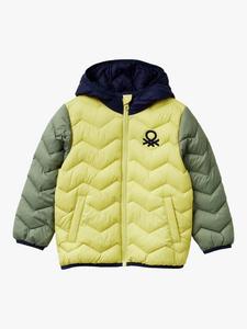 Детская куртка-пуховик с цветными блоками Benetton