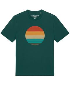 Рубашка Watapparel Retro Sunset Ocean, зеленый/темно-зеленый
