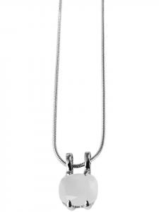 Adeliás Женское колье с подвеской - из нержавеющей стали серебристого цвета