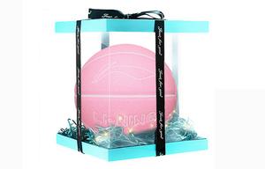 LINING Баскетбольный мяч badfive pu розовый размер 7 светящийся в темноте unisex