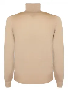 Свитер с высоким воротом и ребристой отделкой Fedeli, нейтральный