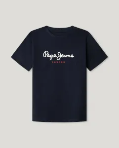 Новая Арт детская футболка Pepe Jeans, темно-синий