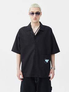 Рубашка на пуговицах Comfort fit VAMOS CLO, черный