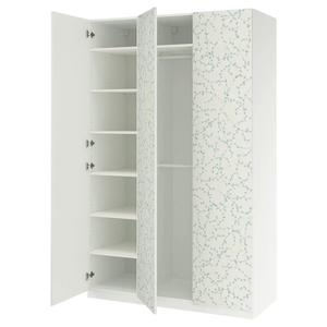 Гардероб PAX/LINNABERG IKEA, 150x58x236 см, цвет white/patterned
