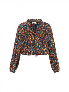 Женская блузка зеленого цвета, разноцветная IZIA