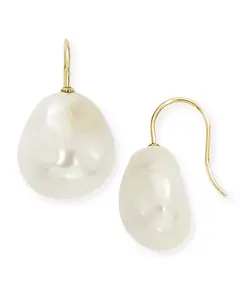 Серьги-Подвески из культивированного барочного жемчуга (12 мм) в 14-каратном золоте Macy'S, pearl