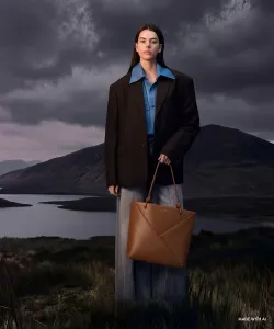 Геометрическая сумка-тоут Midori Charles & Keith, цвет Chocolate