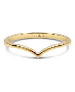 Кольцо Wishbone из 14-каратного золота, размер 8, около 1,5 грамма Devata, gold