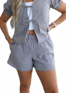 Простое время Фэй шорты в черную клетку Adrienne