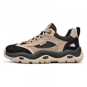 Абразивостойкие низкие походные кроссовки мужские светло-хаки Jeep, коричневый