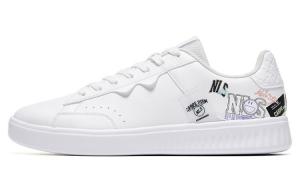 Кеды мужские, обувь для скейтбординга низкая белый/черный Qiaodan