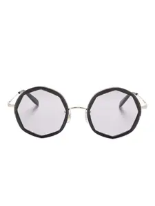 Солнцезащитные очки в геометричной оправе Megane and Me, черный