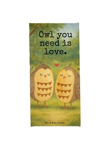 Mr. & Mrs. Panda Банное полотенце с дизайном «Любовь к сове» и надписью бирюзового пастельного цвета