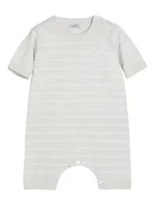 Боди в полоску Brunello Cucinelli Kids, серый