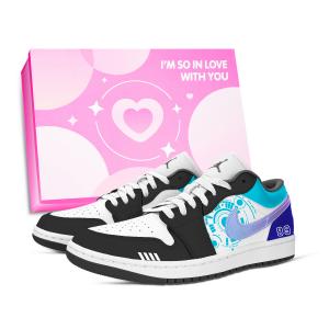 Jordan Air 1 механические цифры винтажные баскетбольные кроссовки unisex black white purple blue
