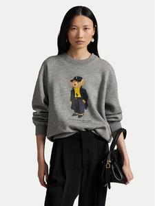 Свитшот relaxed fit 211A87104001 Polo Ralph Lauren, серый