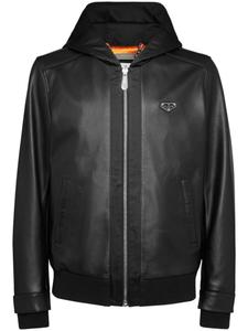 Бомбер с капюшоном Philipp Plein, черный