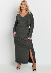 Топ с длинными рукавами SWING Yours Clothing, серебристый