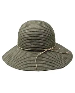 Круглый солнцезащитный шляпа в коричневом цвете Illums, зеленый