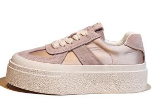 Скользоустойчивые, износостойкие, дышащие низкие повседневные туфли женские Junjali, бежевые без подкладки