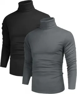 Poriff мужская повседневная водолазка пуловер Slim Fit