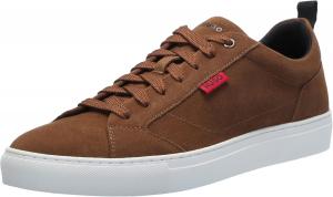 Кроссовки Hugo Mens Essential с замшевой подошвой Cupsole и низким верхом, коричневый