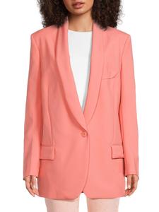 Шерстяной блейзер Allison на одной пуговице Stella McCartney, цвет Bellini Rose