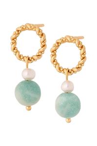 Летние позолоченные серебряные серьги Ania Kruk