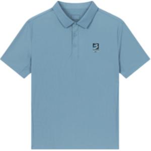 361° Поло мужское темно-синее с воротником, тонкое прямое