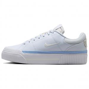 Nike Кроссовки Court Legacy для скейтборда с антискользящим покрытием, износостойкие, женские, светло-синие