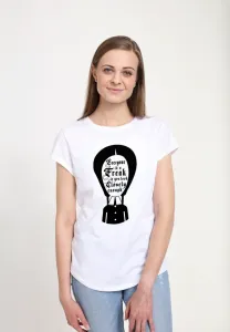 Футболка с принтом "семейка аддамс: фрики среды" Henry Tiger, White