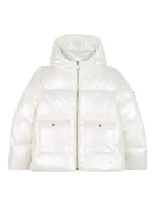 Пуховик с капюшоном Michael Kors Kids, нейтральный