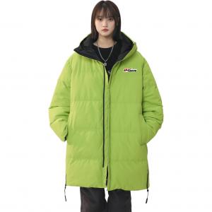 Пуховик Unisex Hooded Fleece lined Others WARRIOR, neon зеленый (diy badge)