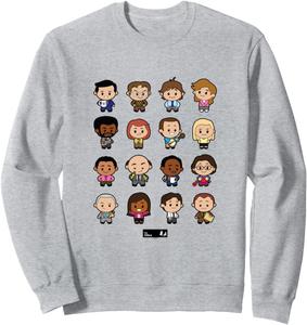 Офисная толстовка с милым персонажем, синяя Nbc